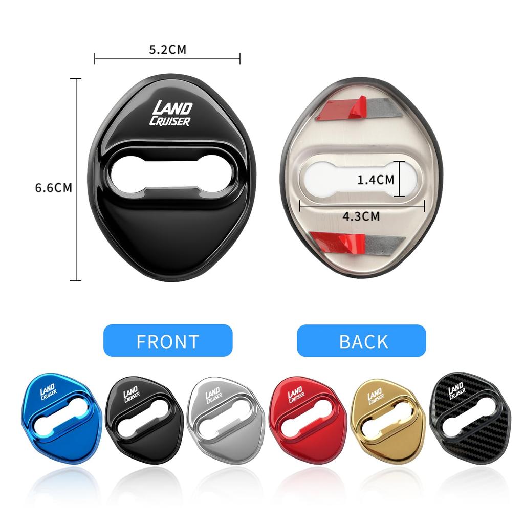 Land Cruiser Accessories Door Striker Covers Designed for Land Cruiser Vehicles New Land Cruiser 250 Series Custom Door Lock Covers High Quality