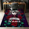 Custom Name The Nightmare Before Christmas Printed Carpet,Rug for Office Chair Living Room Bedroom Kitchen Room Decor Gifts.