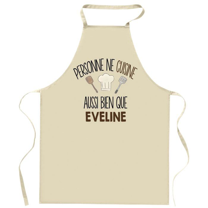Tablier de cuisine - Planetee - Personnalisé (prénom) - Impression bretonne - Coton résistant, liens ajustables