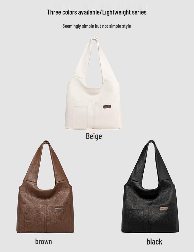 Retro Large-Capacity Lightweight Women's Shoulder Tote Bag