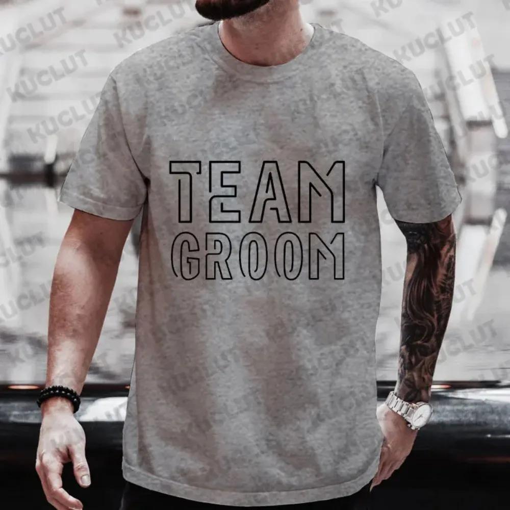 Team Future Groom Best Man T Shirt Friends Single Farewell Tees Wedding Party Top Bachelor Stag Party Tshirt Groomsman Clothing