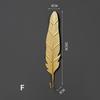 Retro Gold Leaf Shape Hanging Hooks Punch-Free Wall Hanger Hanging Storage Rack Towel Watch Bag Key Self Adhesive Household