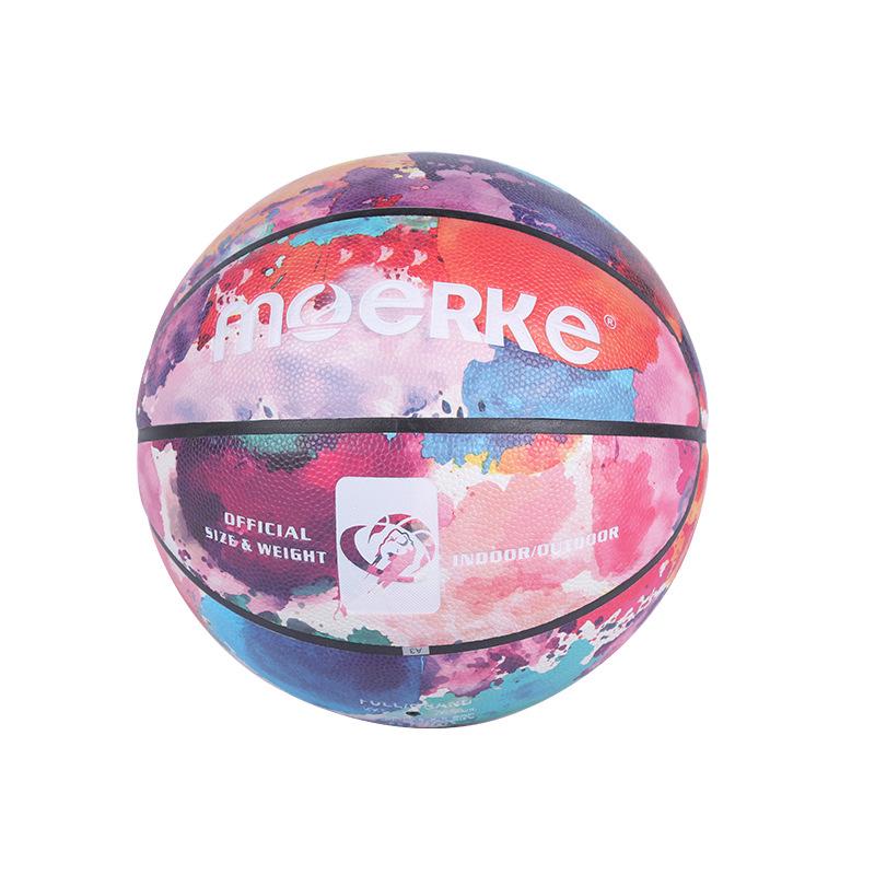 

Баскетбольный мяч размера 7 из высокоэластичной резины для улицы с влагоотводящим полиуретаном и принтом тай-дай Size 4