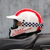 2024 new ORZ retro motorcycle helmet, American cruise full helmet, motorcycle with free brim