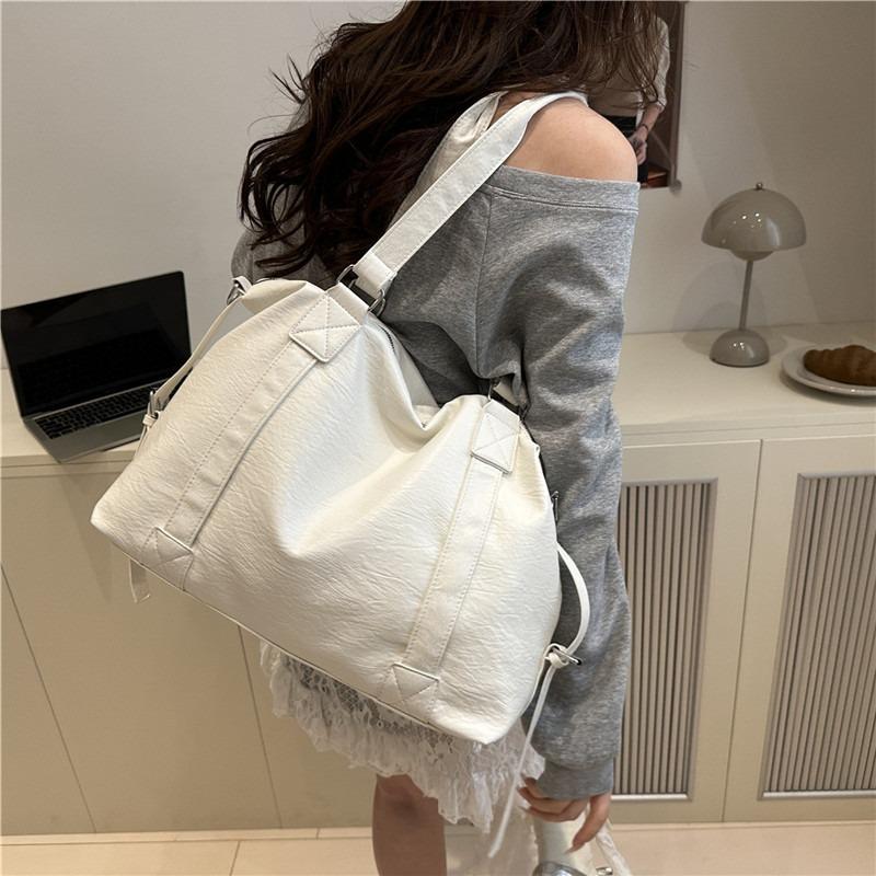 Summer New Personalized Women's Shoulder Messenger Bag Casual Simple Texture Fashionable Large Capacity Tote Bag