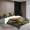 Queen Size Bedding Set Softville Cozy Town Cute Fern The Quilt Fox With Duvet Cover  Pillowcase For Children'S Bedroom Decor