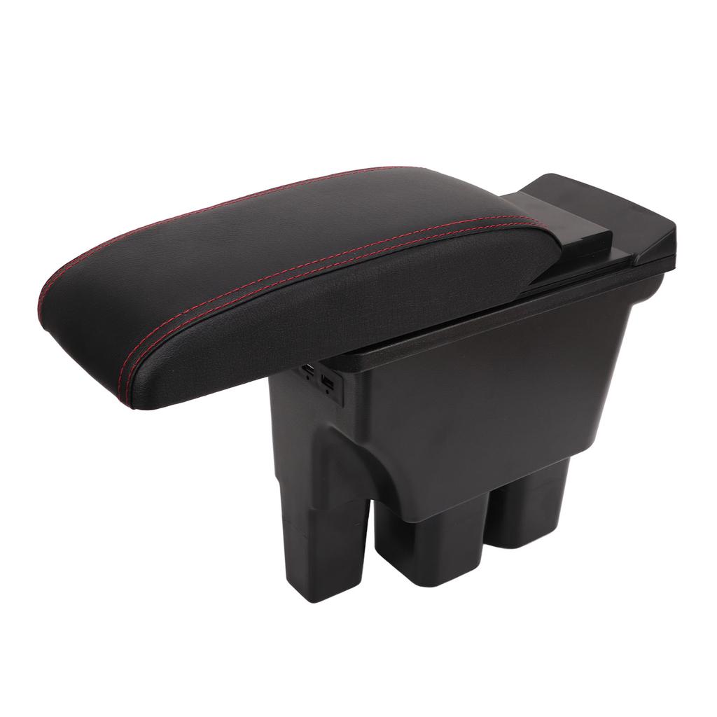 Car Center Console Armrest Box with 3 USB Ports Large Capacity Smooth Touch Replacement For Suzuki Jimny JB74 2017‑2020