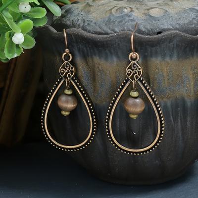 Vintage Damen Wassertropfen Perlen Charm 1paar Ohrringe Schmuck Geschenk Geburtstagsgeschenke für Frauen Mama Frau Mädchen Sie