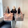 Waterproof Gym Tote Duffle Bag with Wet Pocket Shoe Compartment Weekender Overnight Tote for Travel Fitness Swimming