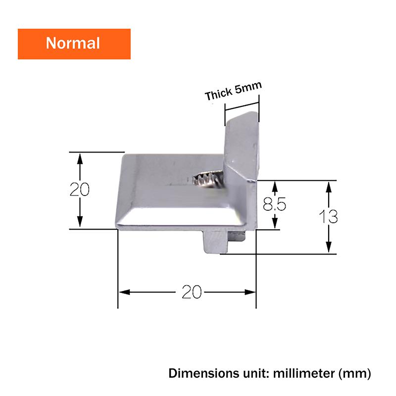 3Pcs Aluminum Locking Point Cutoff Window Heightening Block European Standard 13.5 Slot Adjustable Lock Base Hardware