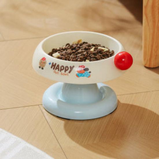 Elevated Adjustable Pet Bowl for Dogs Cats Anti-Slip Raised Food Water Bowl Protect Neck Universal Pet Feeder No-Tip Design