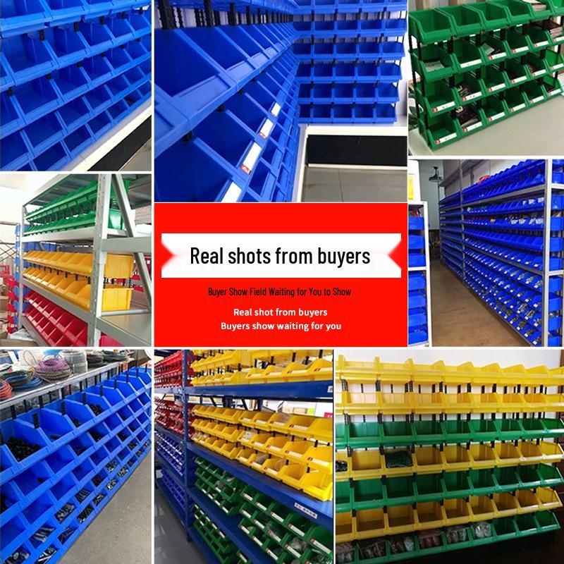 Reinforced Plastic Storage Box Without Lid - Multi-purpose Shelf and Component Organizer