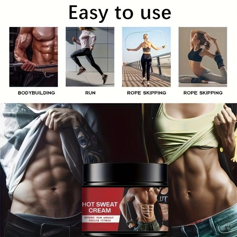 Fat Sweating Cream, Firming Abdominal Muscles, Exercise and Fitness Massage Cream, Reducing Abdominal Fat