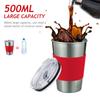 Kids Stainless Steel Sippy Cup With Straw Lid 500ml