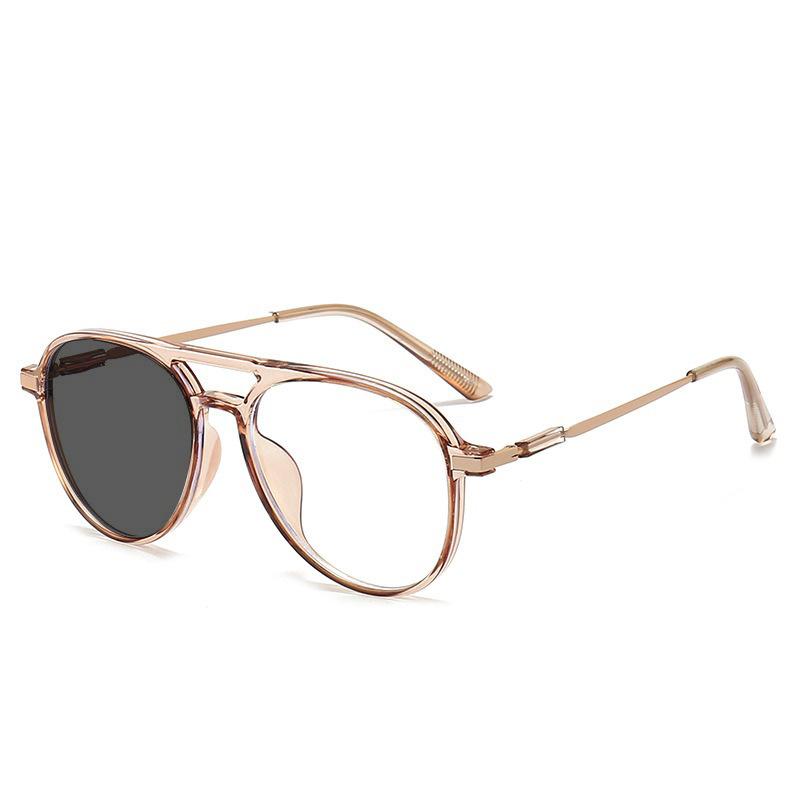 Anti Blue Light Toad Frame Photochromic Myopia Glasses Fashion Trend Near Sight Eyeglasses Lady and Gentleman 0 To -4.0