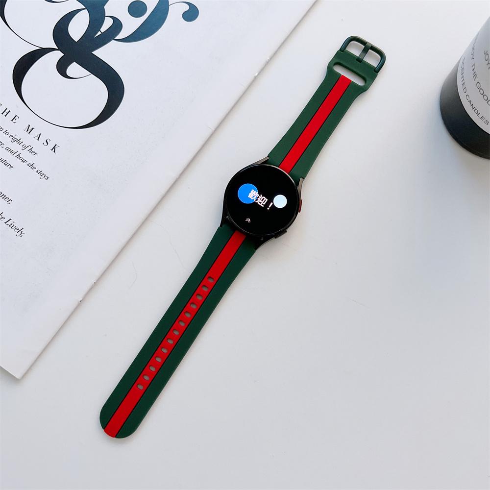 Sportovní proužek silikonový řemínek pro Samsung Galaxy Watch 4 5 6 Classic 40 mm 46 mm 43 mm 47 mm Přezka Náramek na zápěstí Galaxy Watch 4 42 44 mm Příslušenství