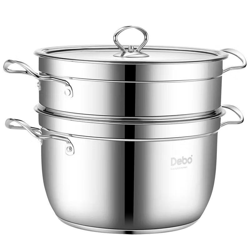 DeBao 26cm Double-Layer Steamer Soup Pot