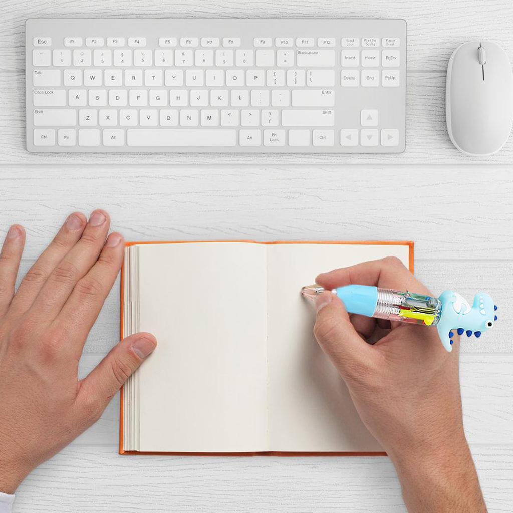 4Pcs Multicolor Ballpoint Pen 4 Color-in-1 Ballpoint Pen Retractable Ballpoint Pen Christmas Stocking Fillers for Kid