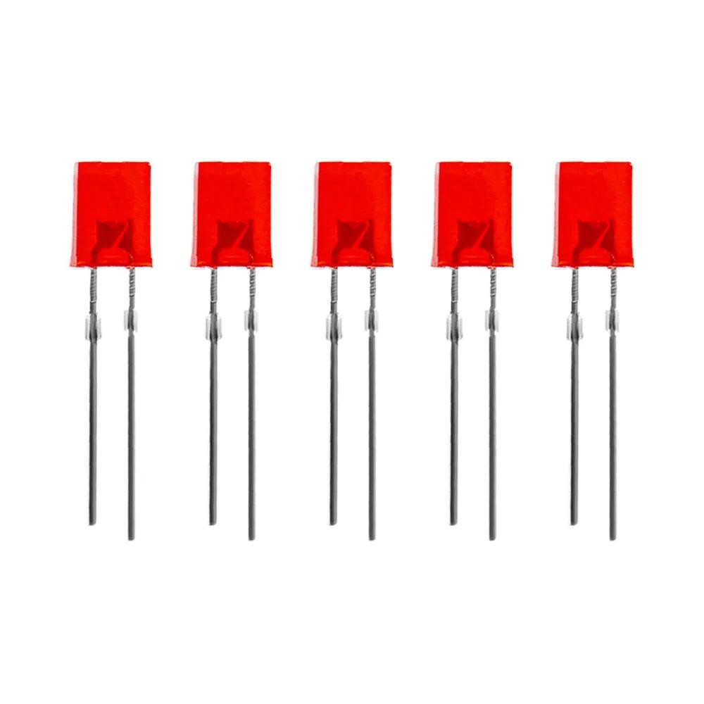 100PCS Square 2*5*7mm LED Light-emitting Diode 2X5X7mm LED Diode Red Yellow Green Blue White Diodes for DIY Electronic
