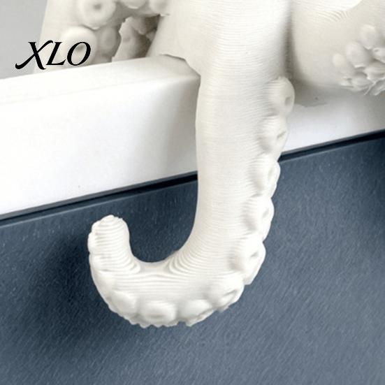 Funny Gift for Gamers 3D Printed Octopus Figurine, Cute Marine Animal Sculpture Life Collectibles Computer Monitor Decor, Desk Shelf Ornament, Unique