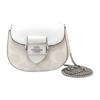 New COACH Morgan Canvas With Leather Saddle Bag, Crossbody Bag, Shoulder Bag Women's White CK439-SVVS5