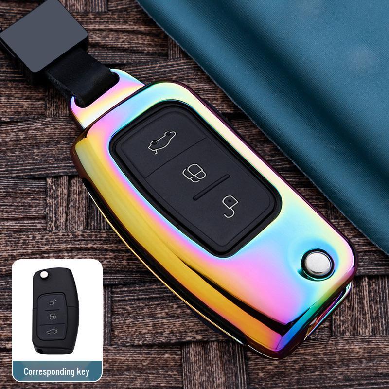 Ford Key Fob Case for Ecosport, Focus, Mondeo, Edge, Escort, Fiesta, and Kuga.