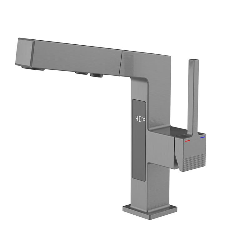 TLXT Pull-out Kitchen Faucet with Digital Display