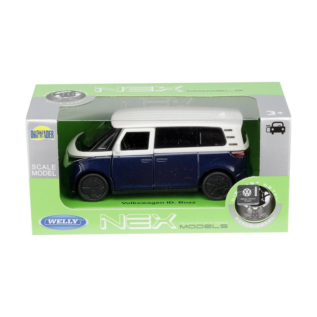 Model 1:34, VW ID BUZZ, wit en donkerblauw