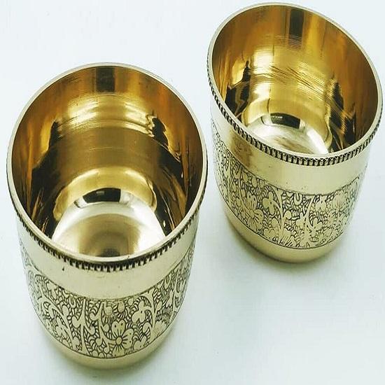 

Brass Big Bowl Embossed Design Kitchen & Home 200ml &Pack Of 2