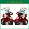 Small Dog Resin Motorcycle Plant Holder Garden Decor For Indoor Plants And Gift