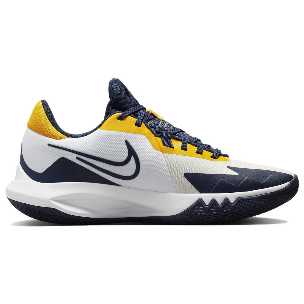 Nike Precision 6 White Midnight Navy Unisex Sneakers University-Gold DD9535-101
