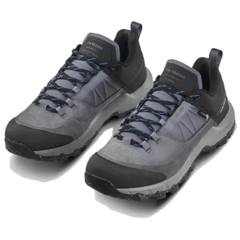 DECATHLON MH500 Comfortable and Versatile Waterproof Non-Slip Low Top Hiking Shoes Men's Black Grey