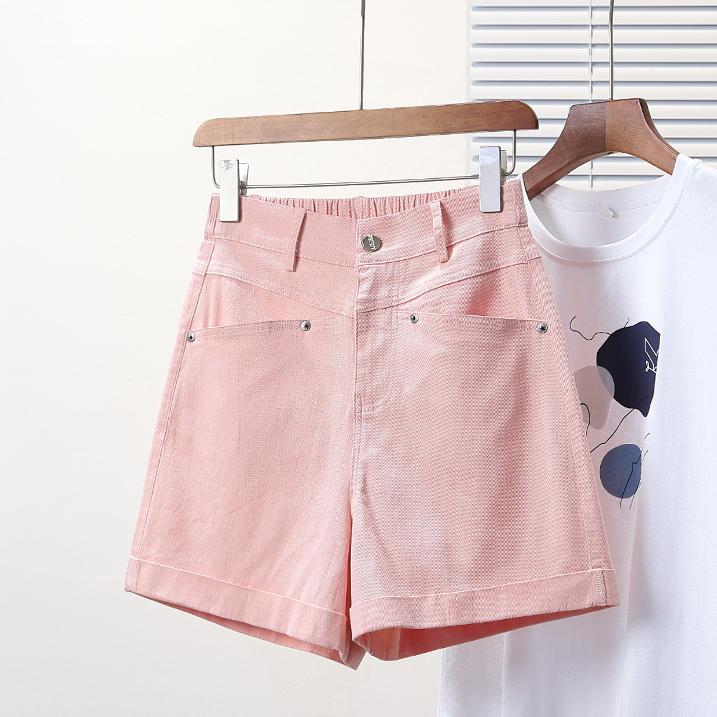 DIMANAF Plus Size Femei Pantaloni scurți Pantaloni de vară Lejer Blugi scurți Basic Talie înaltă Solid Harem Pantaloni talie elastică