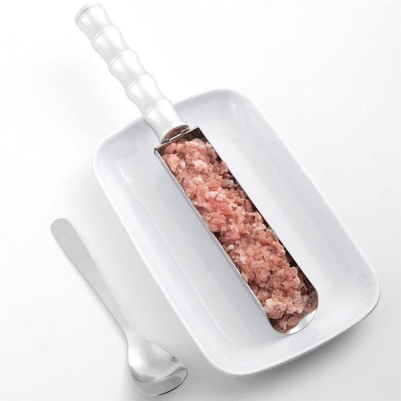 A20F-Meatball Maker Machine 304 Stainless Steel Kitchen Manual Meatball Spoon Long Handle Portable Meatball Mold For Kitchen