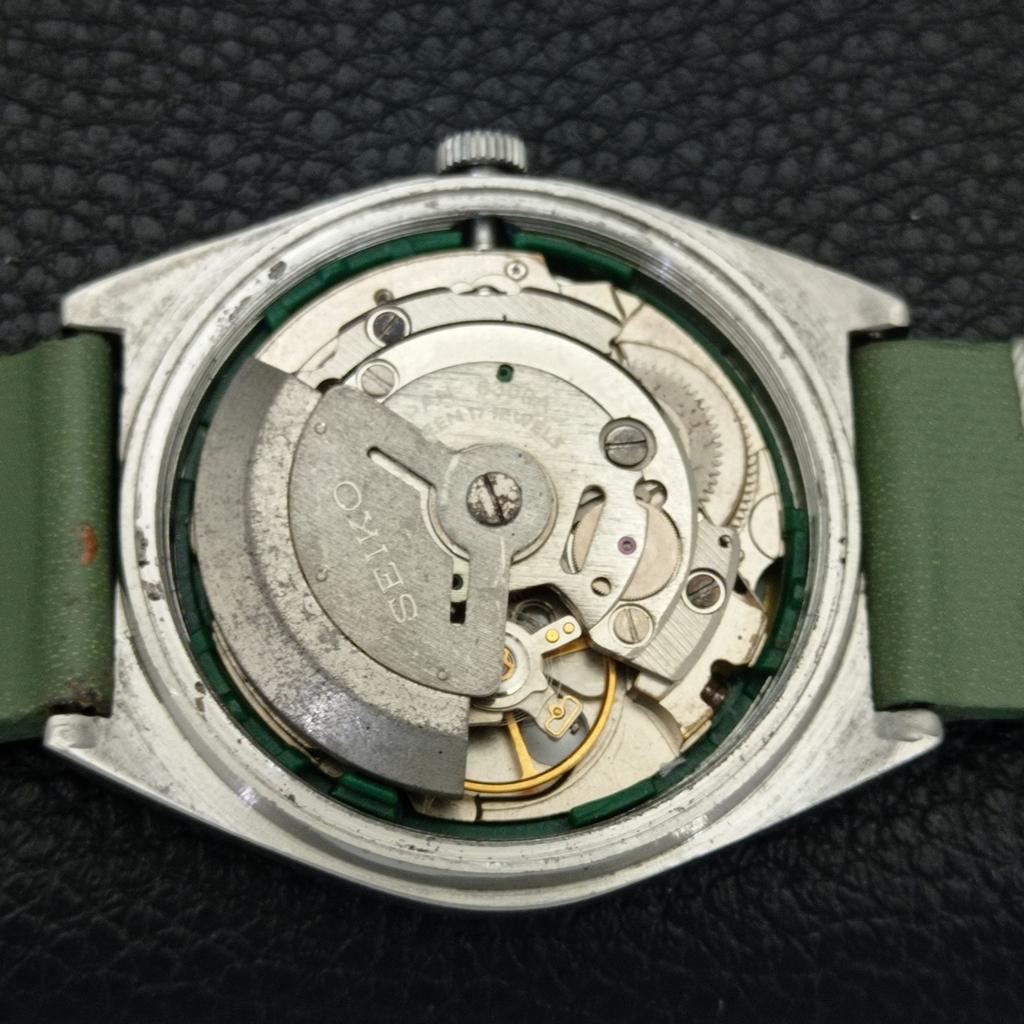Seiko 5 AUTOMATIC 6309A JAPAN MENS VINTAGE ARABIC GREEN DIAL WATCH A701549-5 R206b-a701549