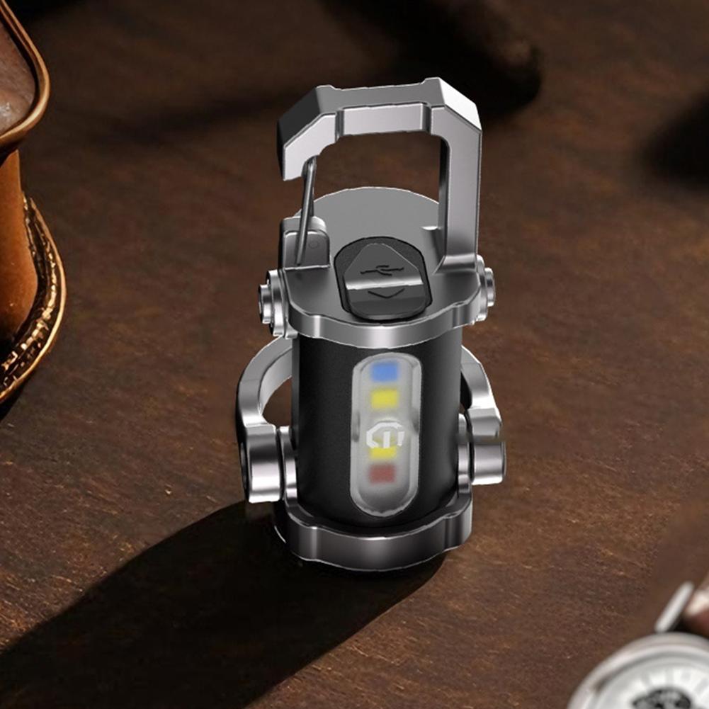 Mini Keychain Flashlight USB Rechargeable Flashlight Lightweight Design