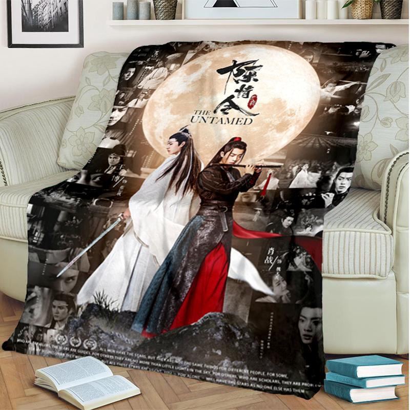 1PC The Untamed printed blanket, all season lightweight home office outdoor nap multifunctional blanket A1