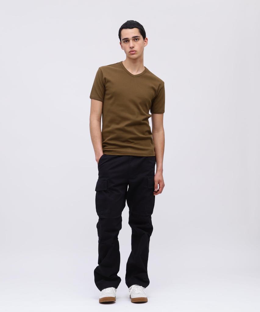 AVIREX DAILY RIB V-NECK TEE 6143501 Men's M Size 075 Olive
