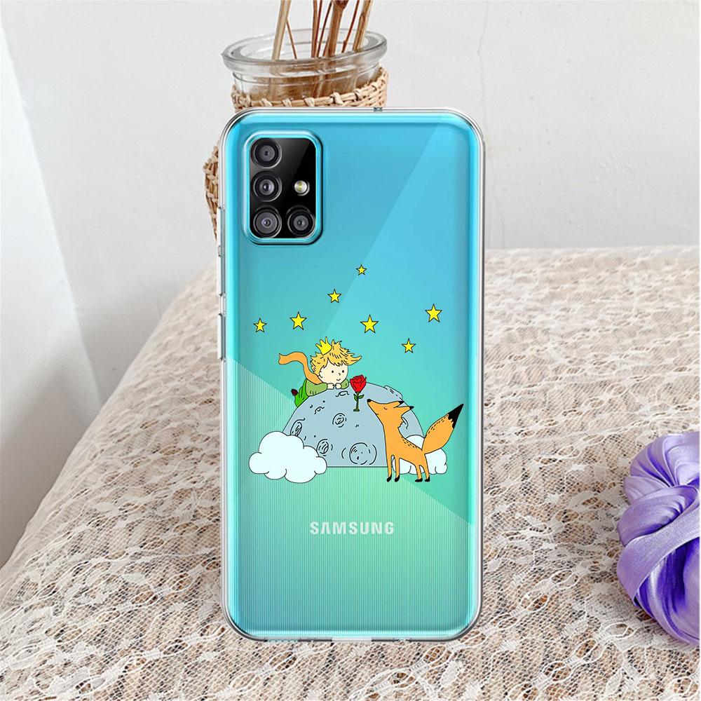 

Чехол для Samsung Galaxy A52 A12 A51 A32 A21s A22 A71 A31 A41 A53 A13 A02s A11 A72 A33 Прозрачный чехол для телефона Funda The Little Prince Samsung A20e
