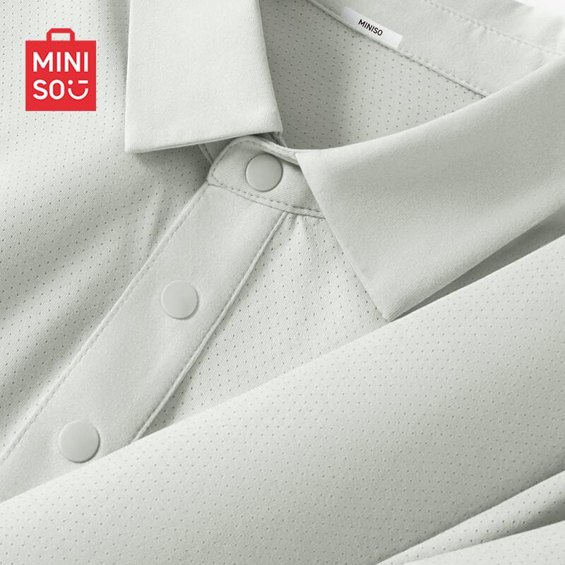 MINISO Men's Mesh Quick-Dry Polo T-Shirt