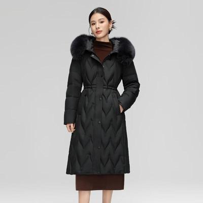 Chaqueta de plumas de longitud media para mujer