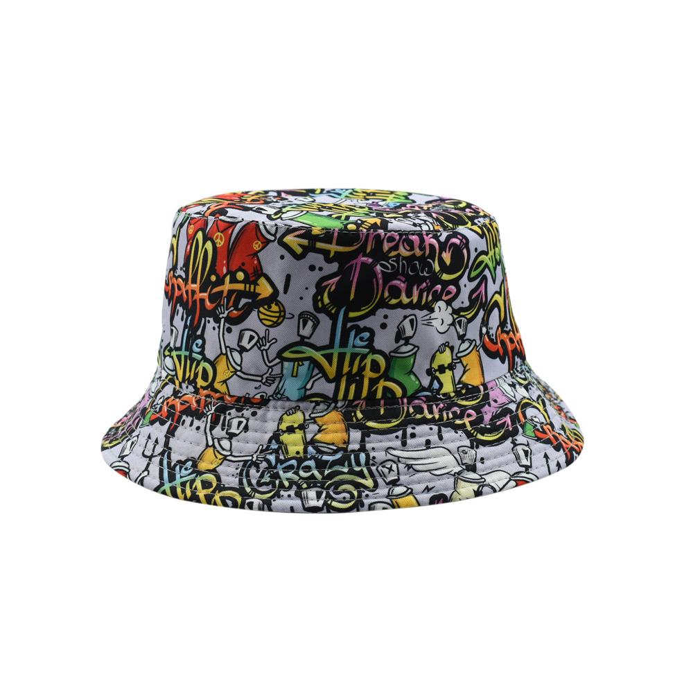 Print Summer Sunscreen Bucket Hat for Men Fashion Fishing Fisherman Hat Women Beach Panama Cap