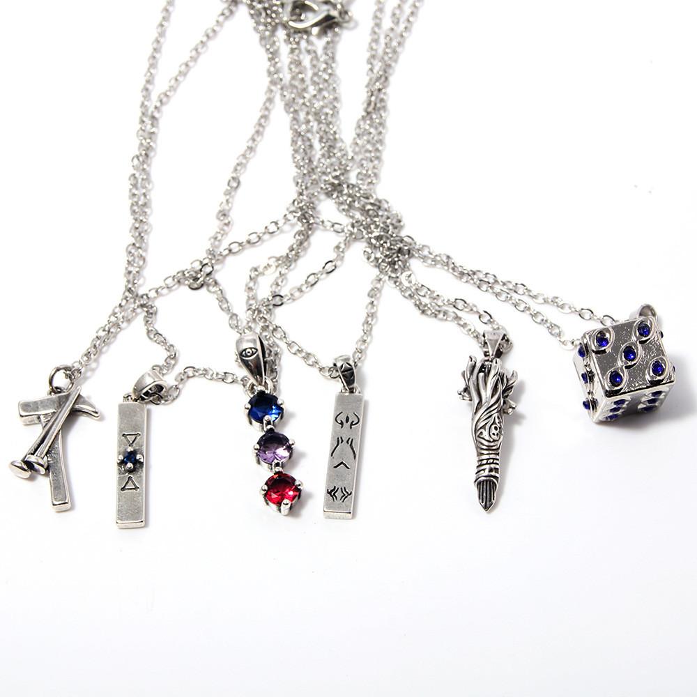 Cube Jujutsu Kaisen Hammer Nail Broken Design Pendant Necklace For Fans