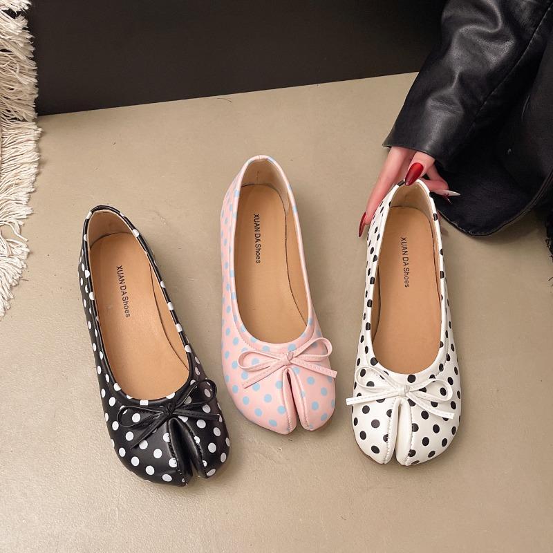 Fashion Shoes Cswo01 Women's Spring Autumn Tabi Toe Ballet Flats Shoes Split Toe Design Slip On Non-Slip Soft Sole Casual Daily Walking Shoes Cm