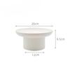 1PC Black White Fruit Bread Nut Holder High Stand Plate Desktop Decor Solid Round Stand Tray Cake Dessert
