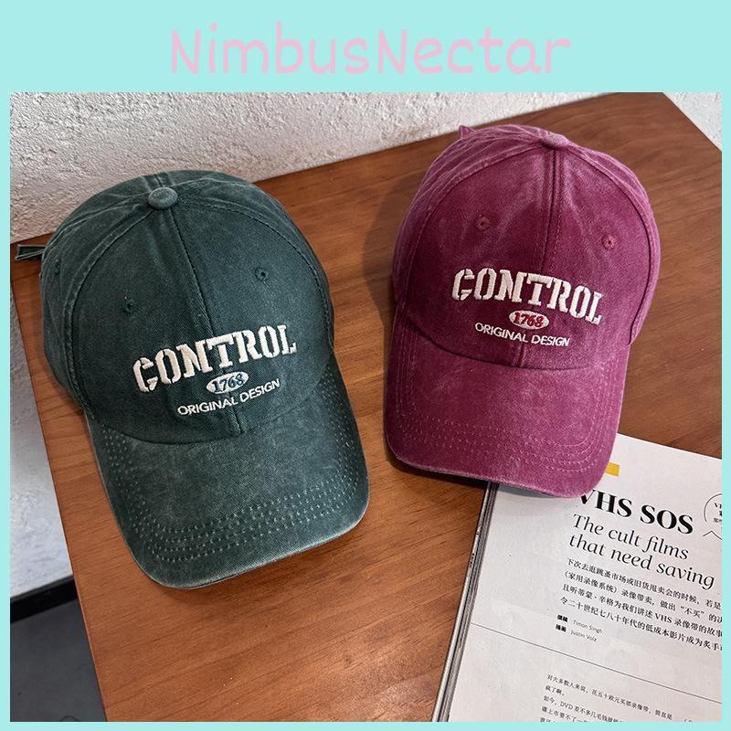 Style Street Retro Letter Embroidery Neutral Casual Baseball Cap For All Seasons