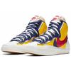 Sacai X Nike Blazer Mid Maize Navy Unisex Sneakers Yellow Varsity-Maize Midnight-Navy-White-Varsity-Red BV0072-700