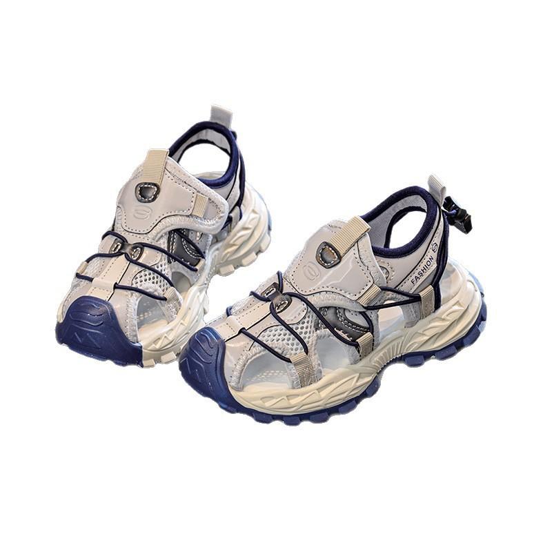 Boys sandals summer new children's frame shoes breathable mesh casual hollow girls sports bag head sandals