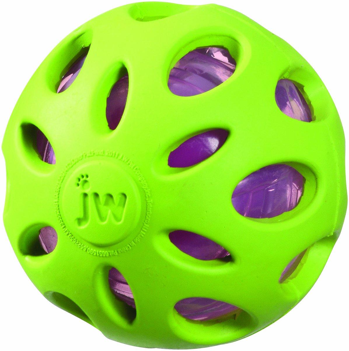 

JW Pet Company Crackle Heads Crackle Ball Dog Colors Vary by JW Pet Toy, Medium,