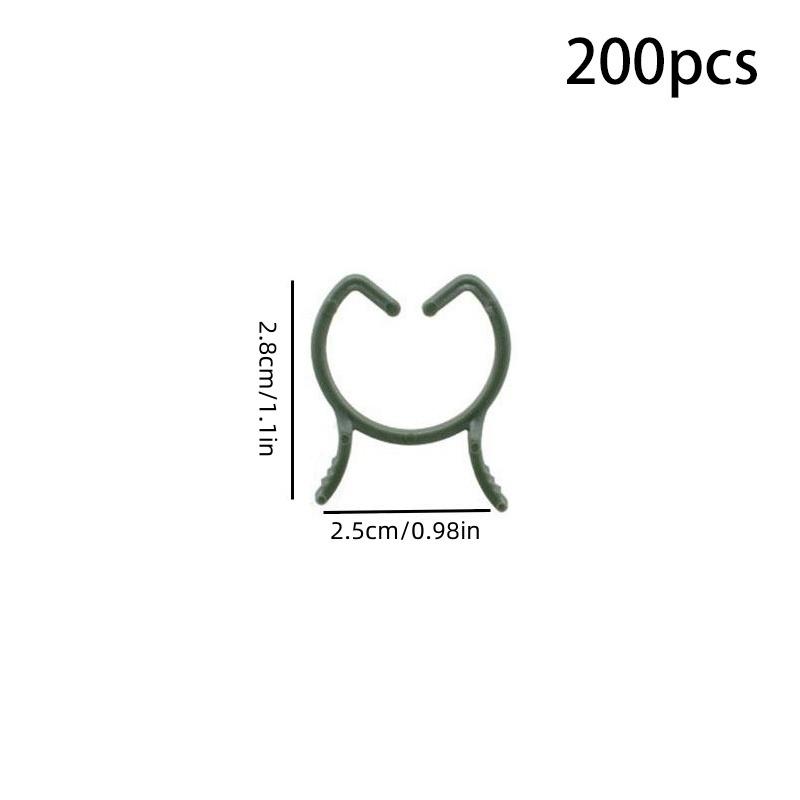 100 ks Plastové klipy na orchideje Klip pro podporu rostlin Květiny a popínavé rostliny pro podporu stonků popínavých rostlin Květiny Rostou vzpřímeně Zahradní potřeby